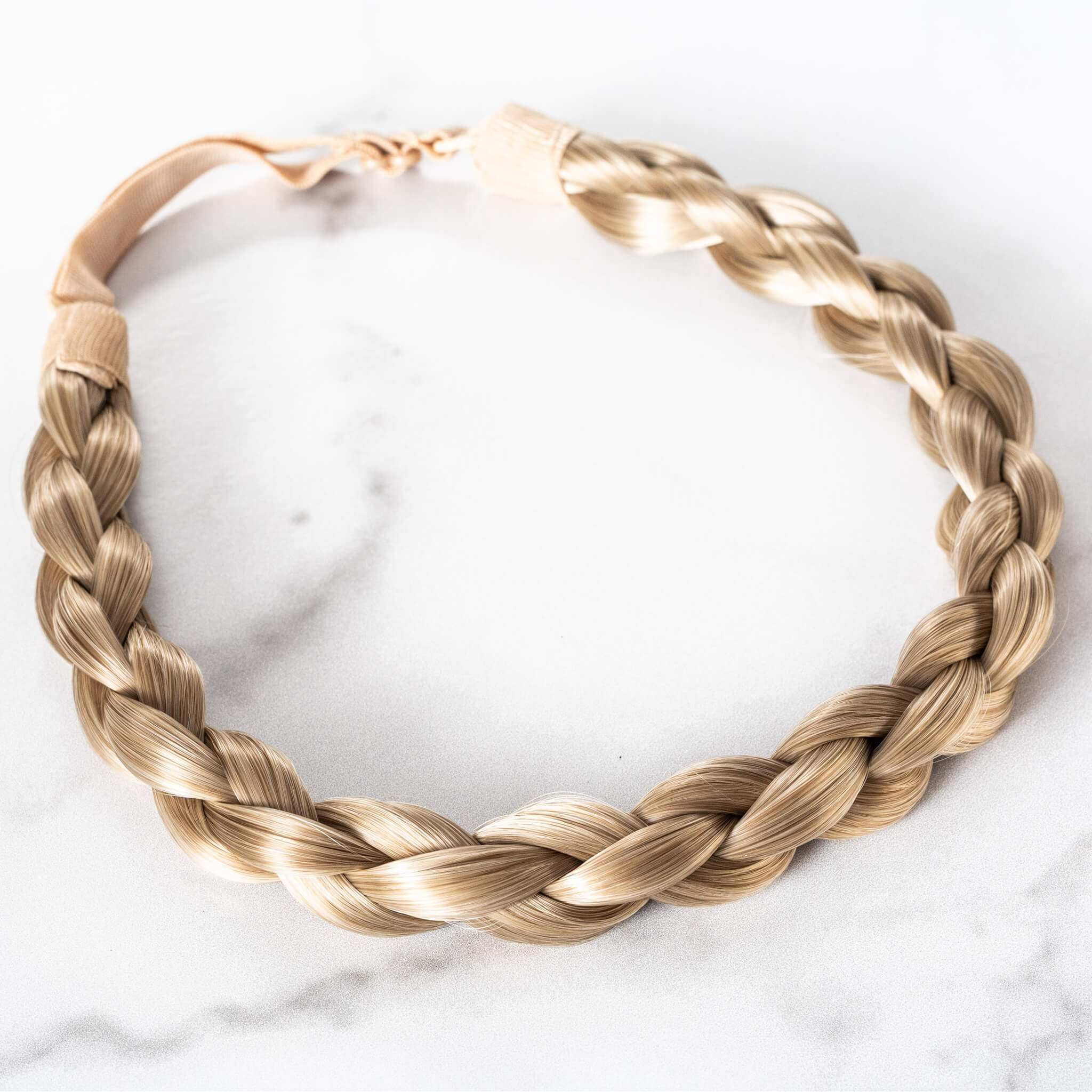 Madison Braids Bundle - The Olivia, Top Knot Ponytail Holder + FREE Detangler Brush - Ashy Highlighted