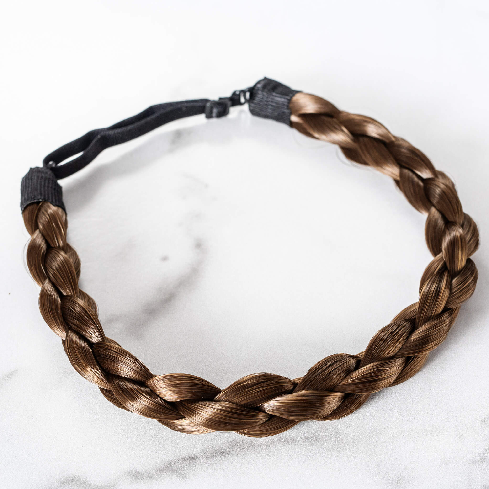 Madison Braids Bundle - The Olivia, Top Knot Ponytail Holder + FREE Detangler Brush - Light Brown