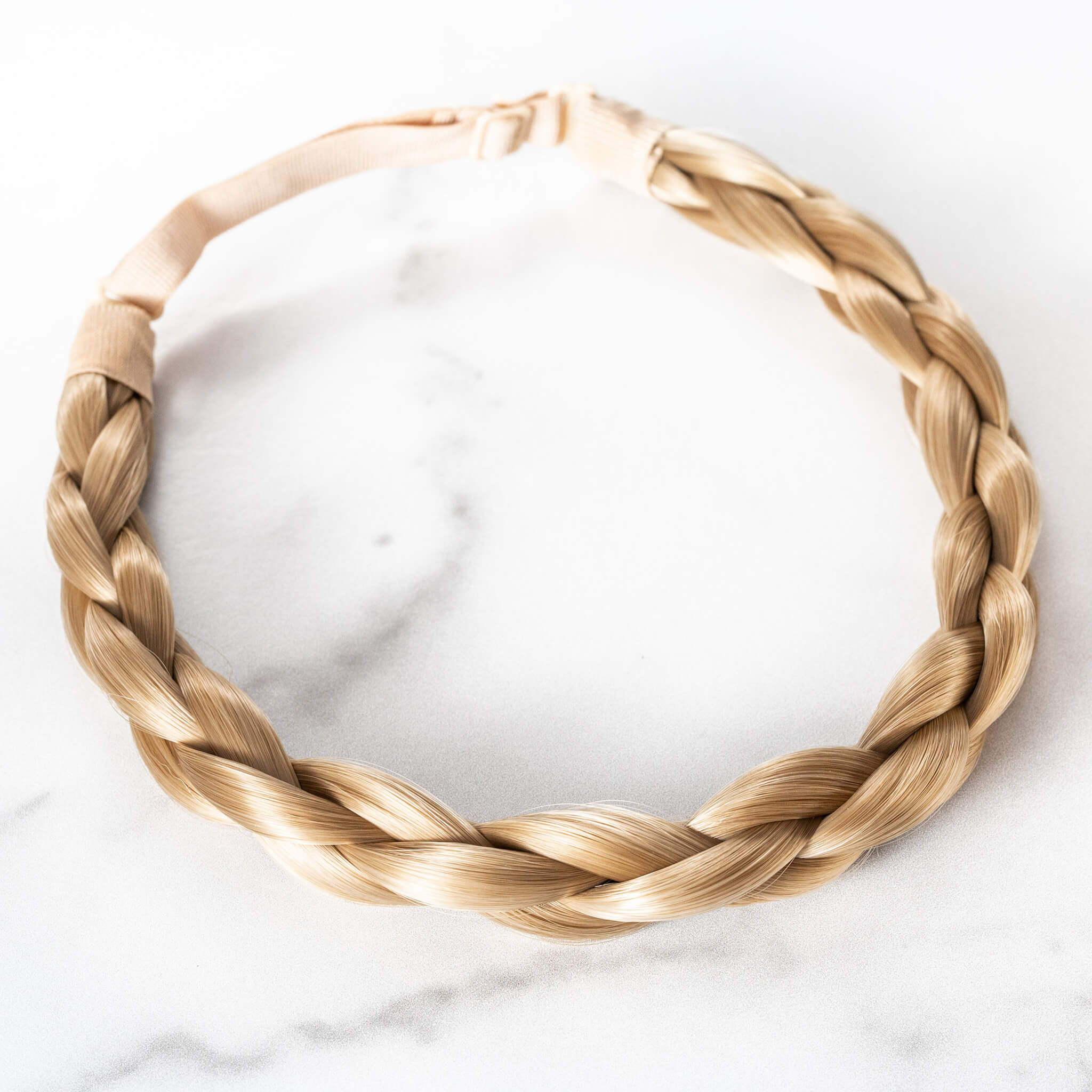 Madison Braids Bundle - The Olivia, Top Knot Ponytail Holder + FREE Detangler Brush - Sunset Blonde