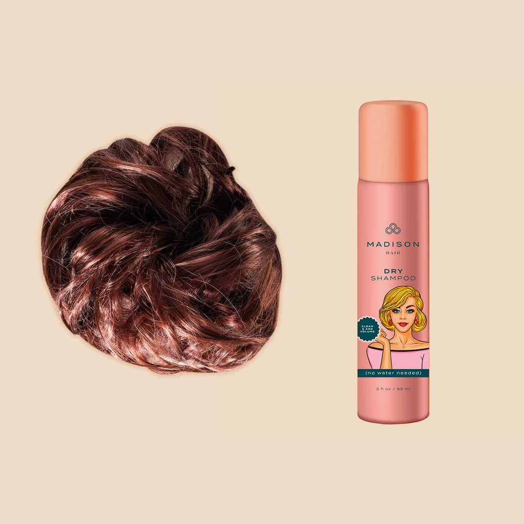 Madison Braid Bundle - Top Knot Ponytail Holder & Dry Shampoo - Auburn