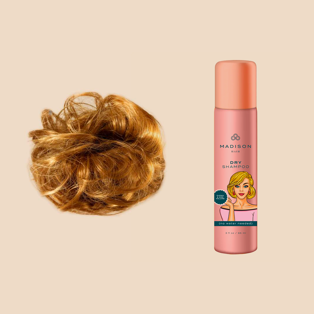 Madison Braid Bundle - Top Knot Ponytail Holder & Dry Shampoo - Strawberry Blonde