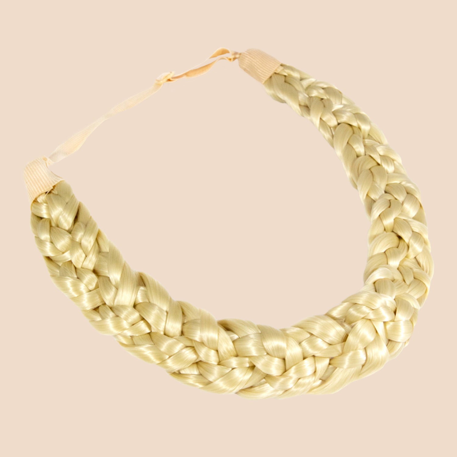 Shimmer Nine Strand - Braided Headband - Platinum