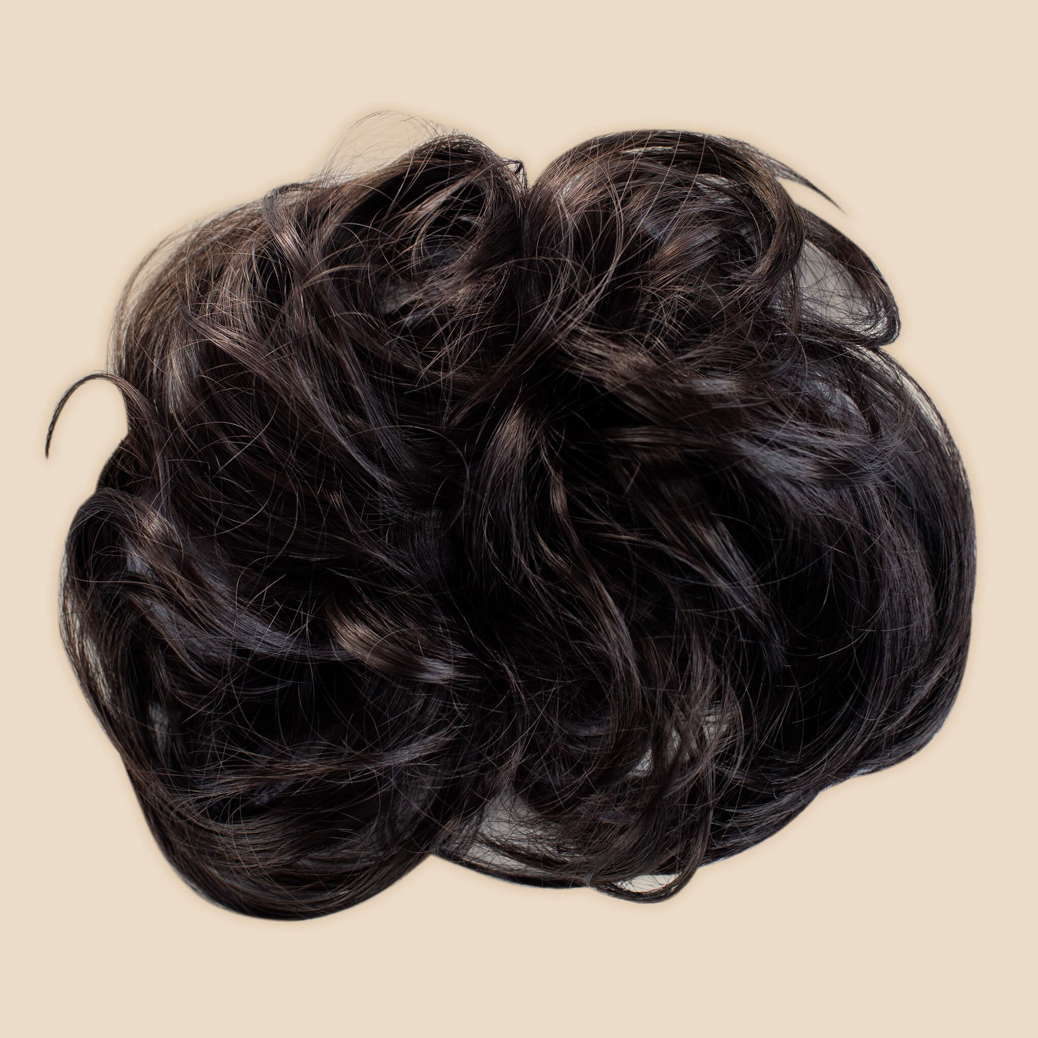 Top Knot Messy Bun Ponytail Holder Hair Extension - Original - Dark Brown