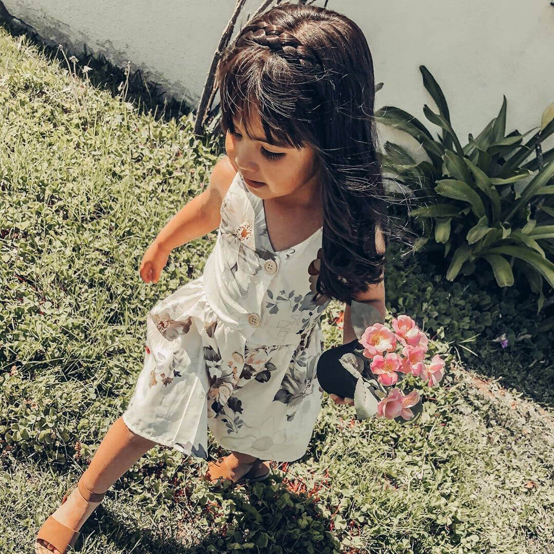 Lulu Two Strand for Kids - Braided Headband - Dark Brown