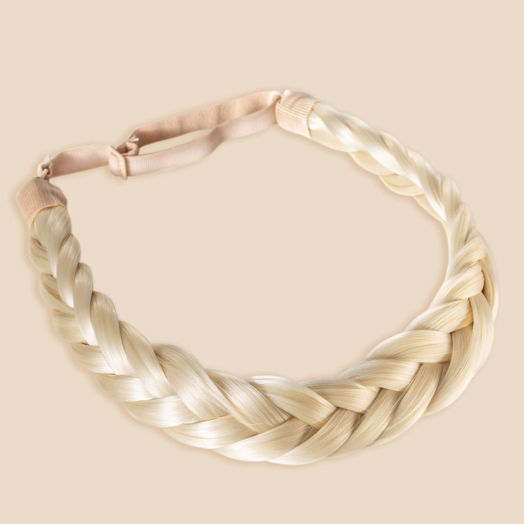 Lulu Two Strand - Braided Headband - Platinum