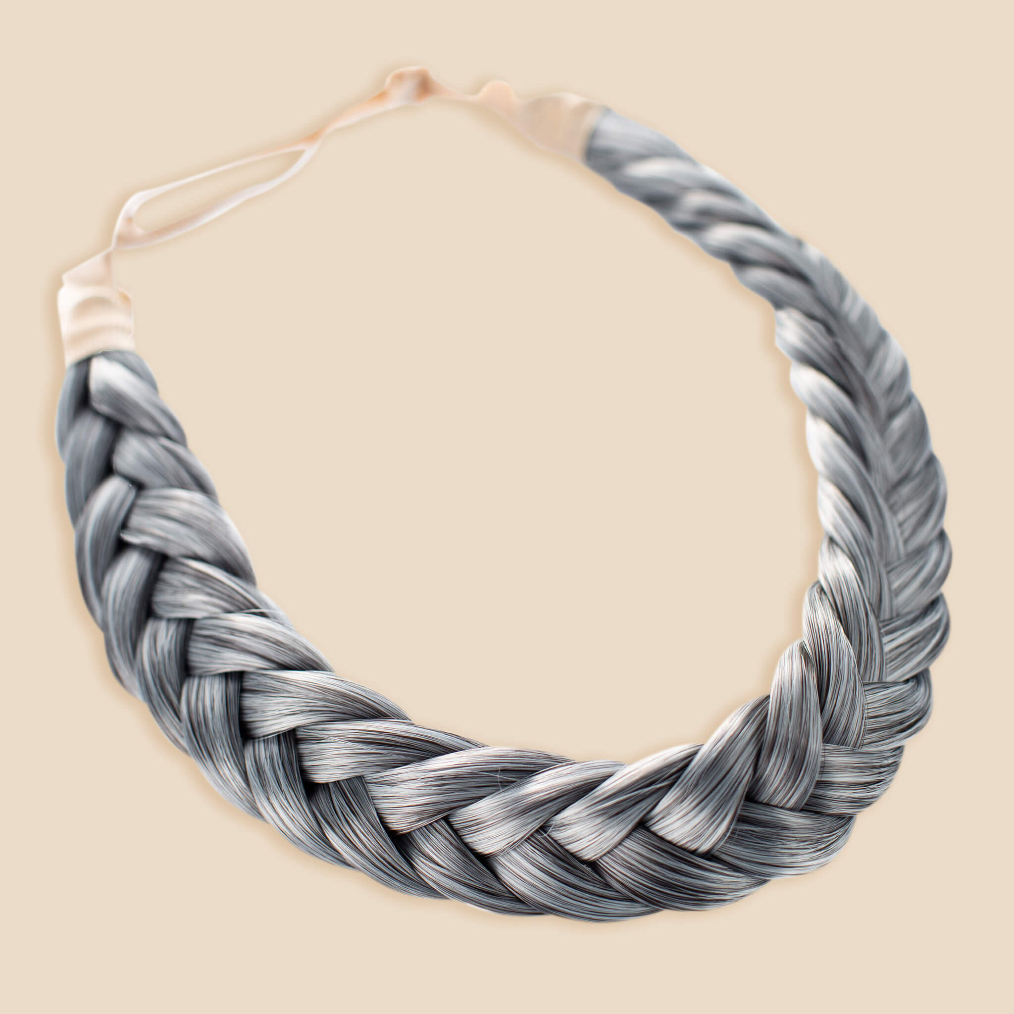 Lulu Two Strand - Braided Headband - Salt & Pepper