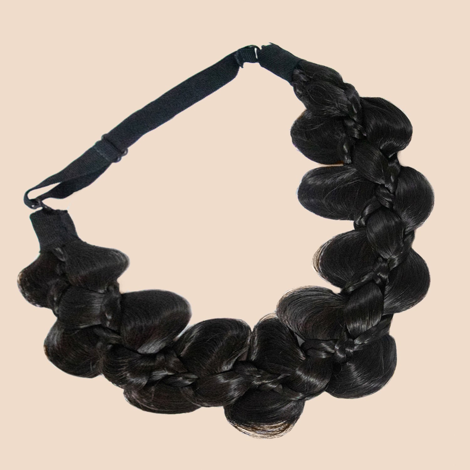 Winged Beauty - Braided Headband - Dark Brown