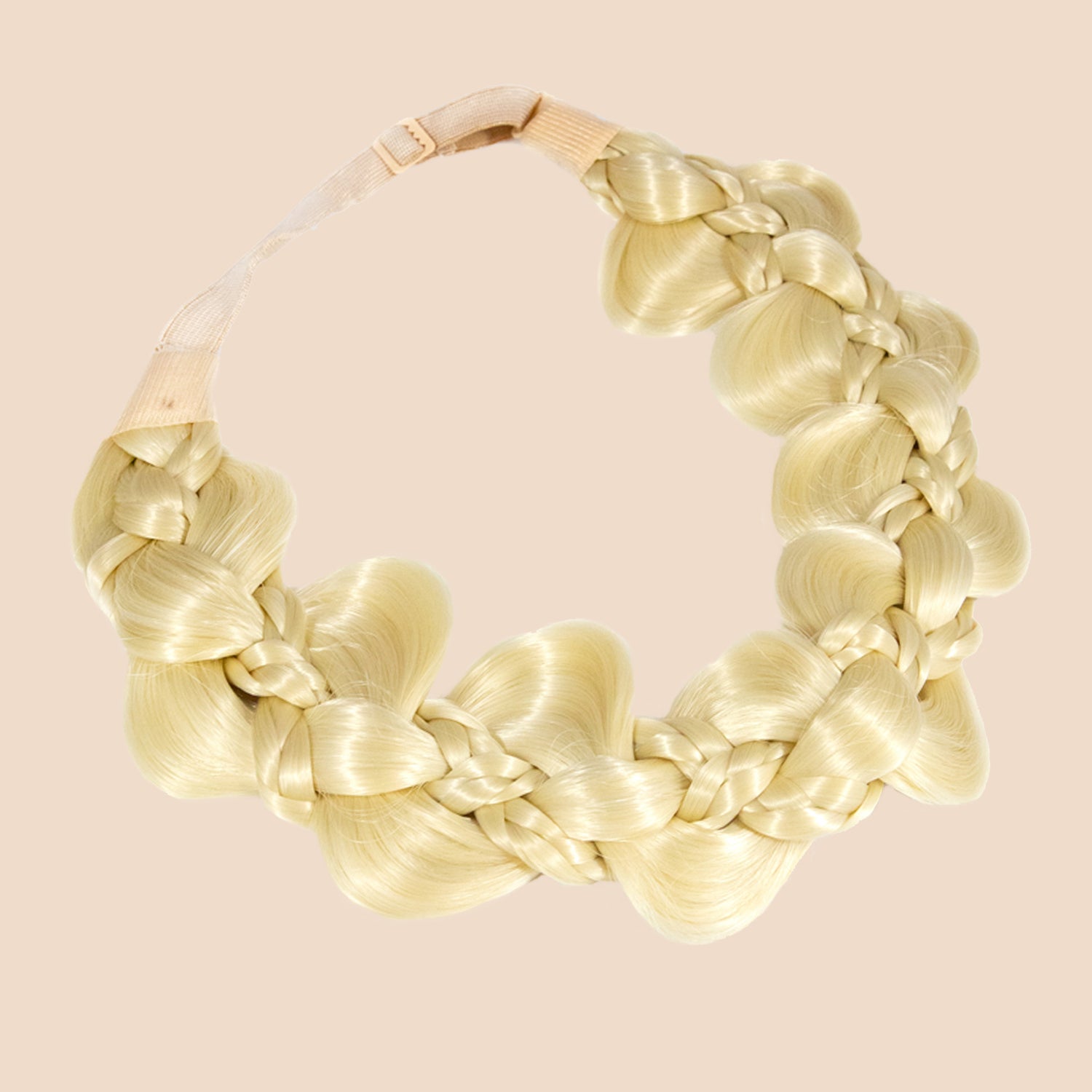 Winged Beauty - Braided Headband - Platinum