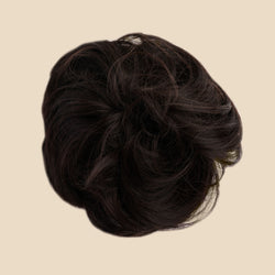 Top Knot Messy Bun Ponytail Holder Hair Extension - 2.0 Oversized - Dark Brown