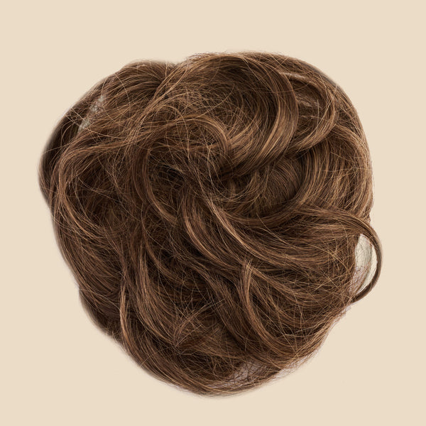 Top Knot Messy Bun Ponytail Holder Hair Extension - 2.0 Oversized - Ashy Light Brown