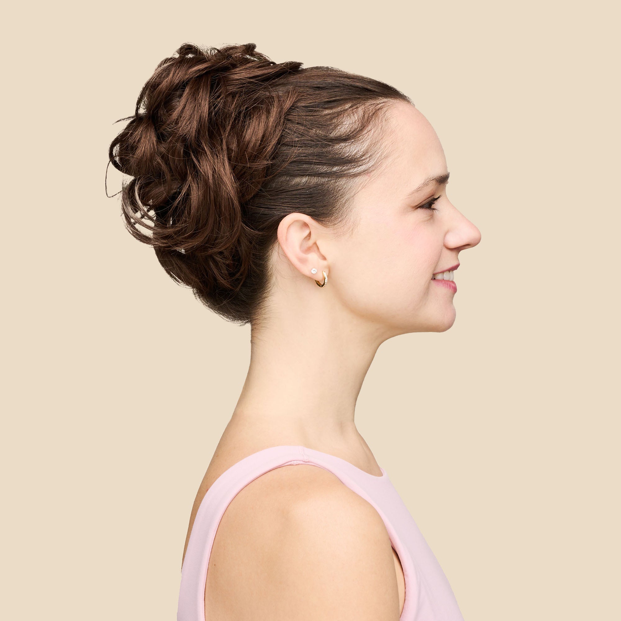 Top Knot Messy Bun Ponytail Holder Hair Extension - 2.0 Oversized - Brunette