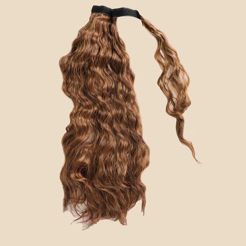 Lea Wrap Braided Ponytail Hair Extension - Brunette