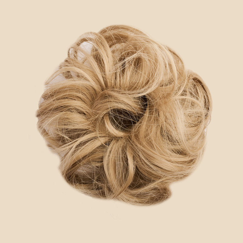 Madison Braids Bundle: Butterfly Braided Headband  & Top Knot Ponytail Holder - Dirty Blonde