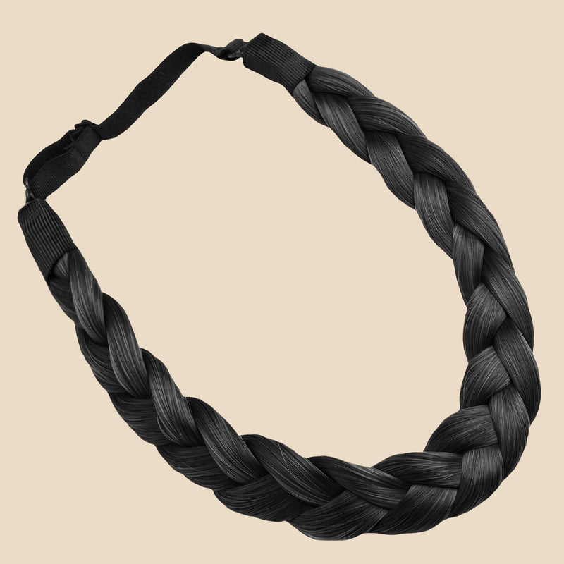 Lulu Two Strand for Kids - Braided Headband - Black