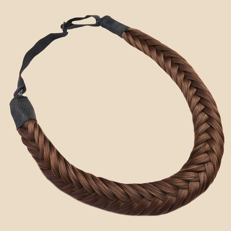 Arisa Fishtail for Kids - Braided Headband - Brunette
