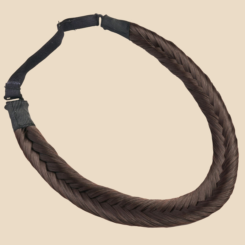 Arisa Fishtail for Kids - Braided Headband - Dark Brown