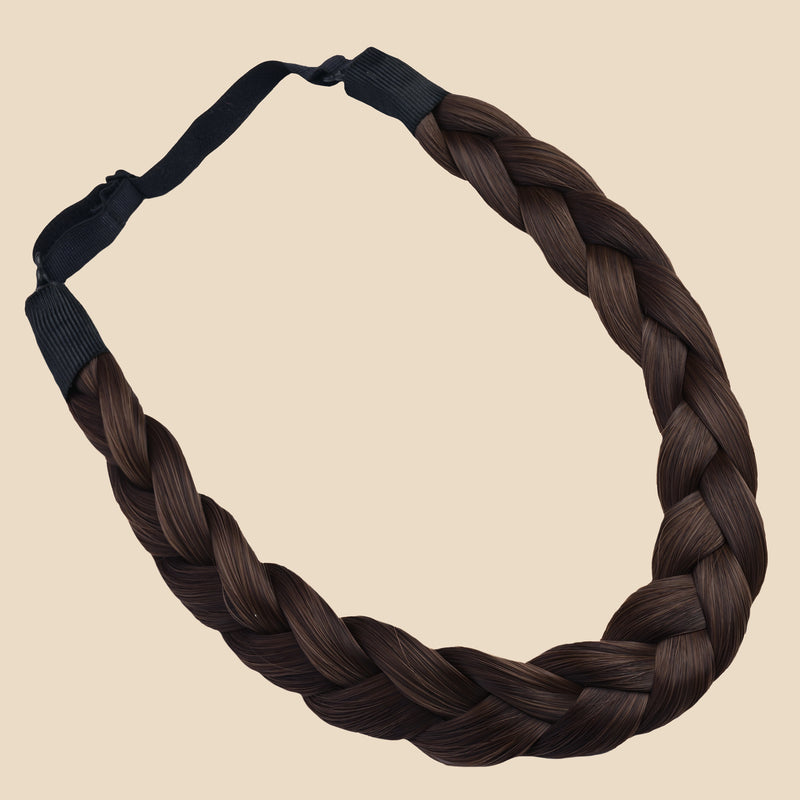 Lulu Two Strand for Kids - Braided Headband - Dark Brown
