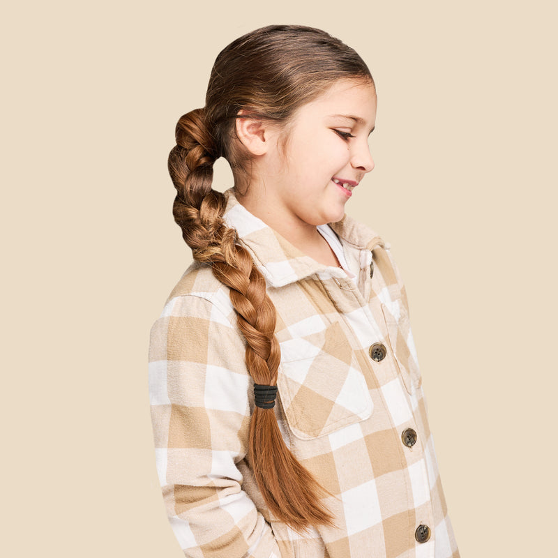 DIY Drea Wrap Braided Ponytail Extension for Kids - Golden Red