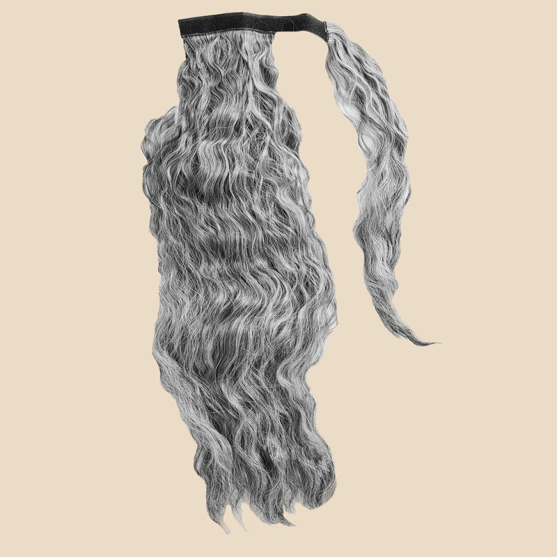 Lea Wrap Braided Ponytail Hair Extension - Salt & Pepper