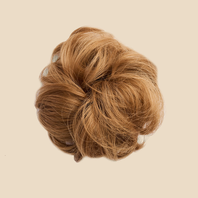 Top Knot Messy Bun Ponytail Holder Hair Extension - 2.0 - Strawberry Blonde
