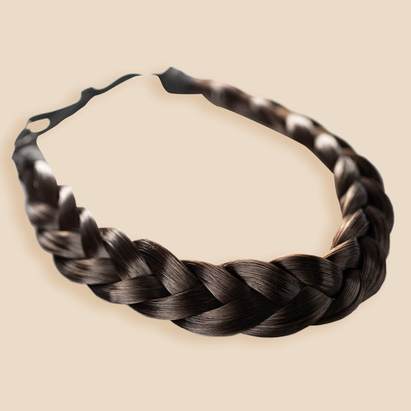 Bogo Lulu Two Strand - Braided Headband - Dark Brown