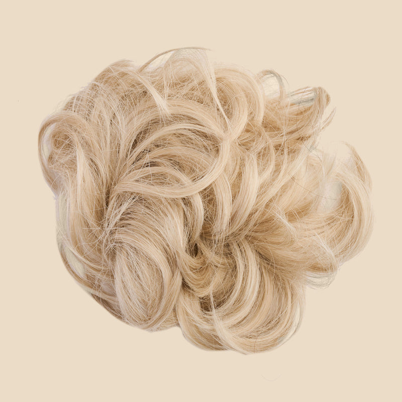 Top Knot Messy Bun Ponytail Holder Hair Extension - 2.0 Oversized - White