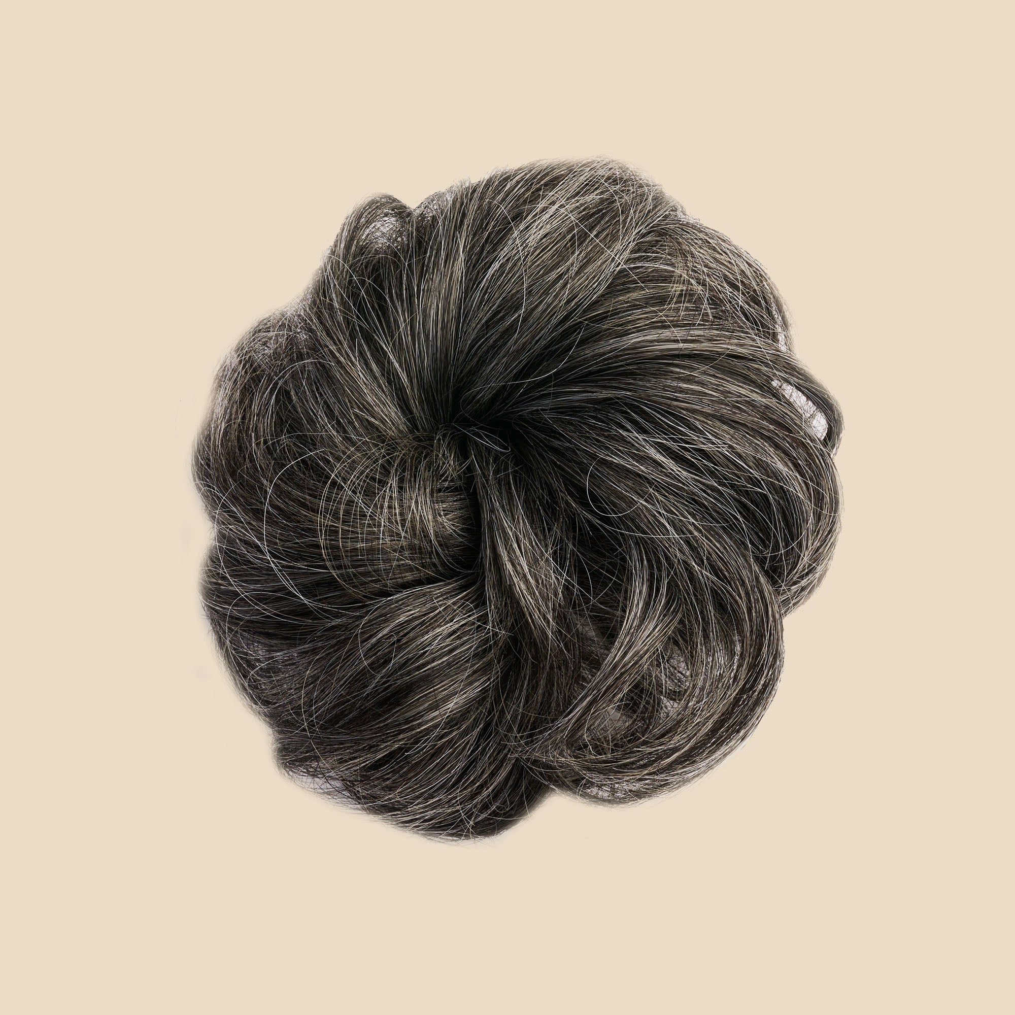 Top Knot Messy Bun Ponytail Holder Hair Extension - 2.0 - Dark Grey