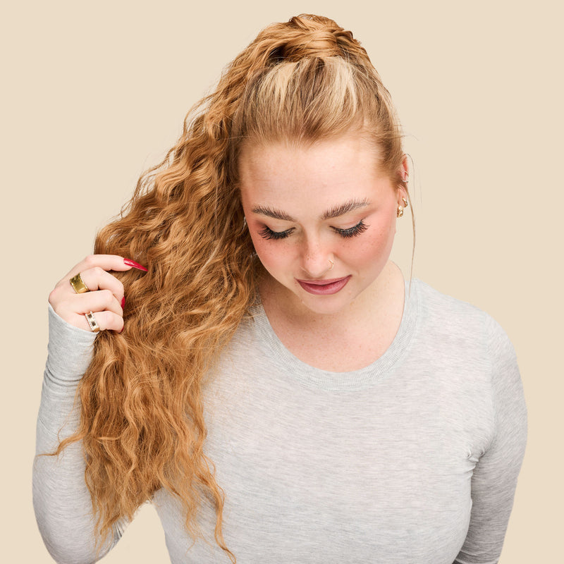 Lea Wrap Braided Ponytail Hair Extension - White