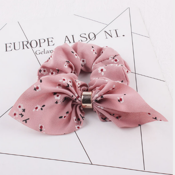 Floral Scrunchies Collection - Floral Pink