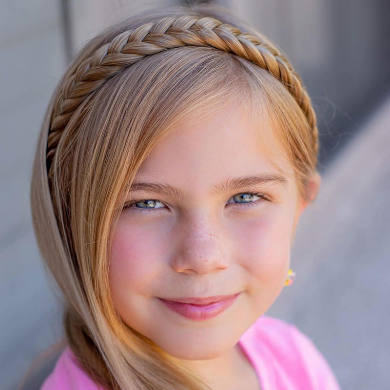 Lulu Two Strand for Kids - Braided Headband - Dirty Blonde