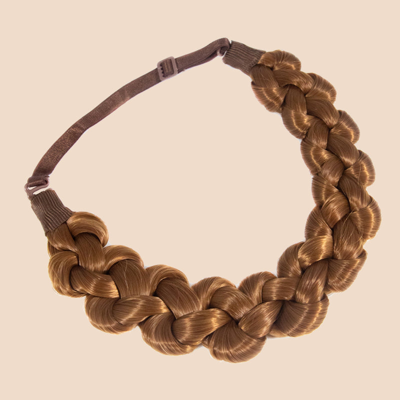 Addie Knots Braid - Braided Headband - Golden Red