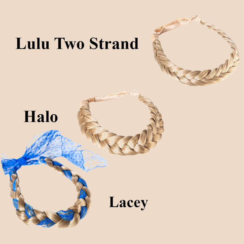 Madison Braid Bundle - Lulu Two Strand, Halo, Lacey - Ashy Highlighted