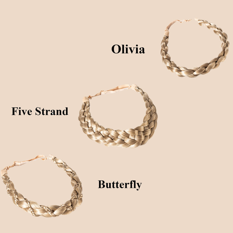Madison Braid Bundle - Olivia, Five Strand, Butterfly - Ashy Highlighted