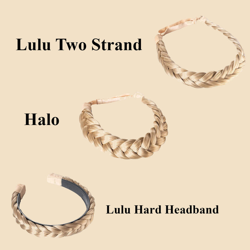 Madison Braid Bundle - Lulu Two Strand, Halo, Lulu Hard Headband - Ashy Highlighted