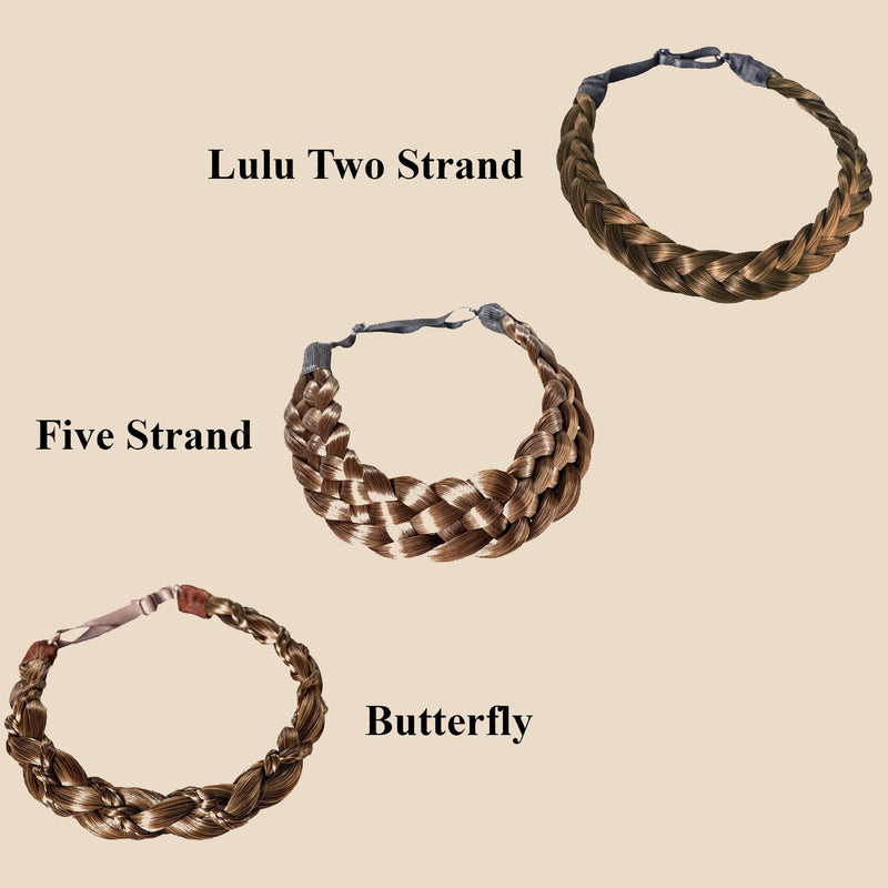 Madison Braid Bundle - Lulu Two Strand, Five Strand, Butterfly - Ashy Light Brown