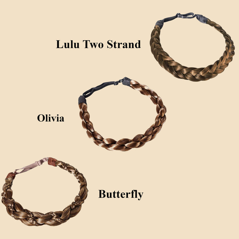 Madison Braid Bundle - Lulu Two Strand, Olivia, Butterfly - Ashy Light Brown