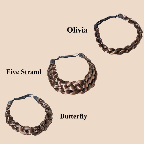 Madison Braid Bundle - Olivia, Five Strand, Butterfly - Brunette