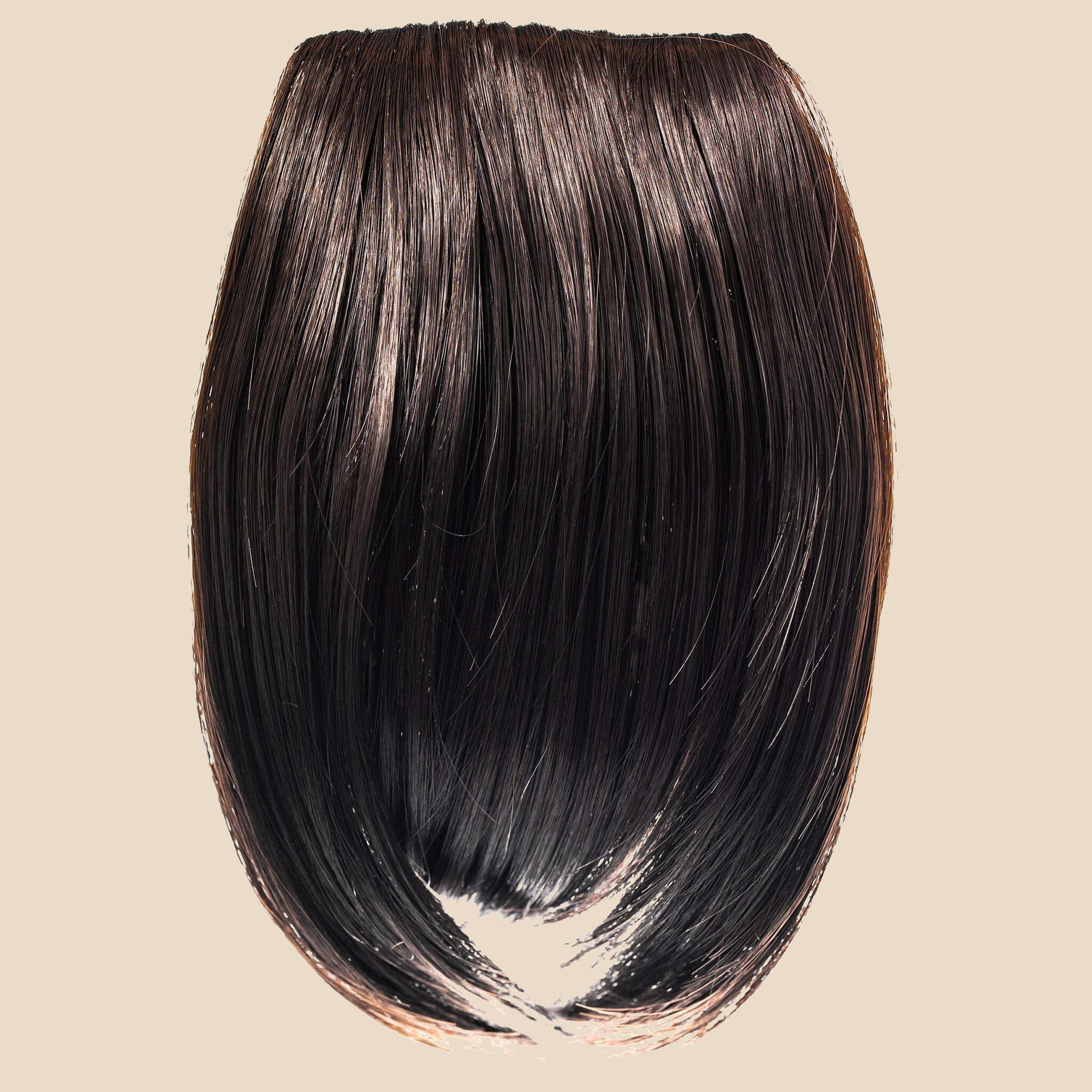 Eva Bangs Hair Extension - Dark Brown