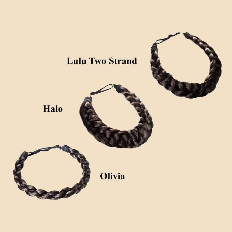 Madison Braid Bundle - Lulu Two Strand, Halo, Olivia - Dark Brown