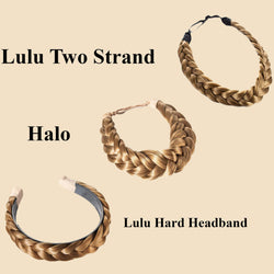 Madison Braid Bundle - Lulu Two Strand, Halo, Lulu Hard Headband - Dirty Blonde