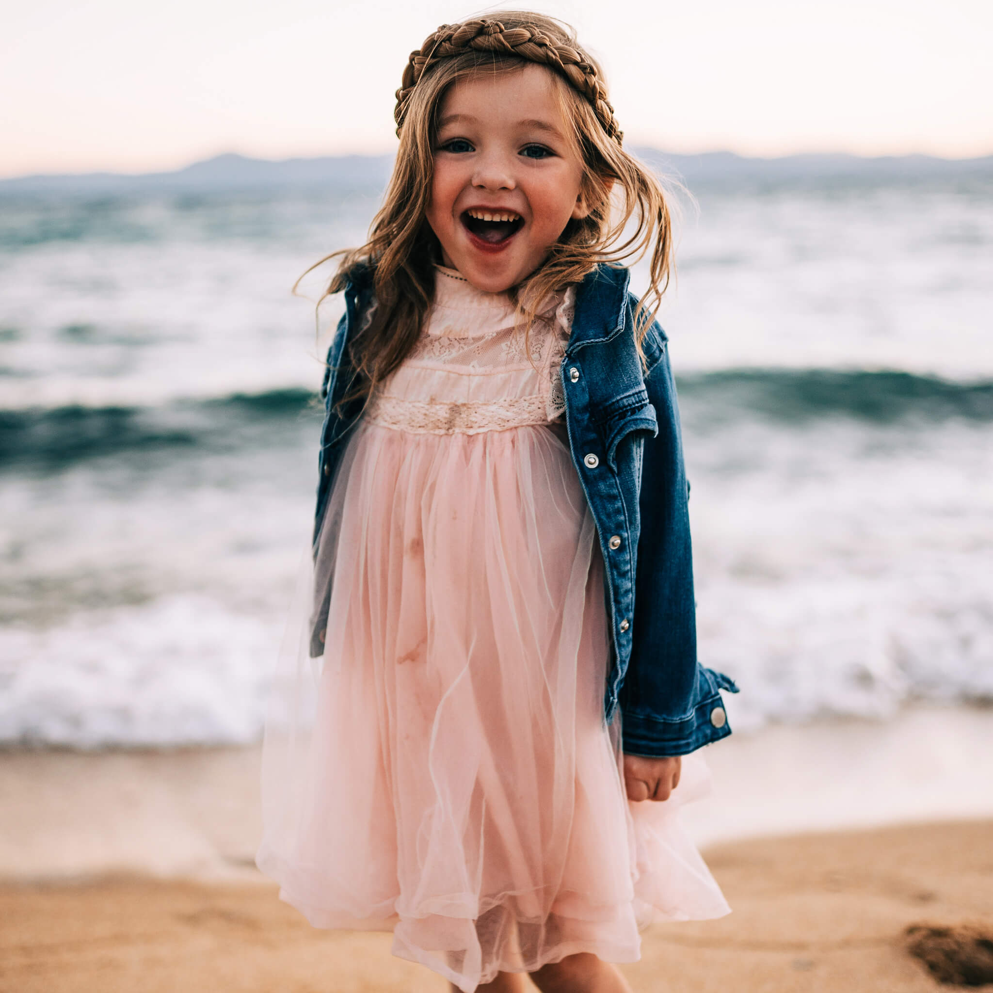 Butterfly for Kids - Braided Headband - Ashy Light Brown