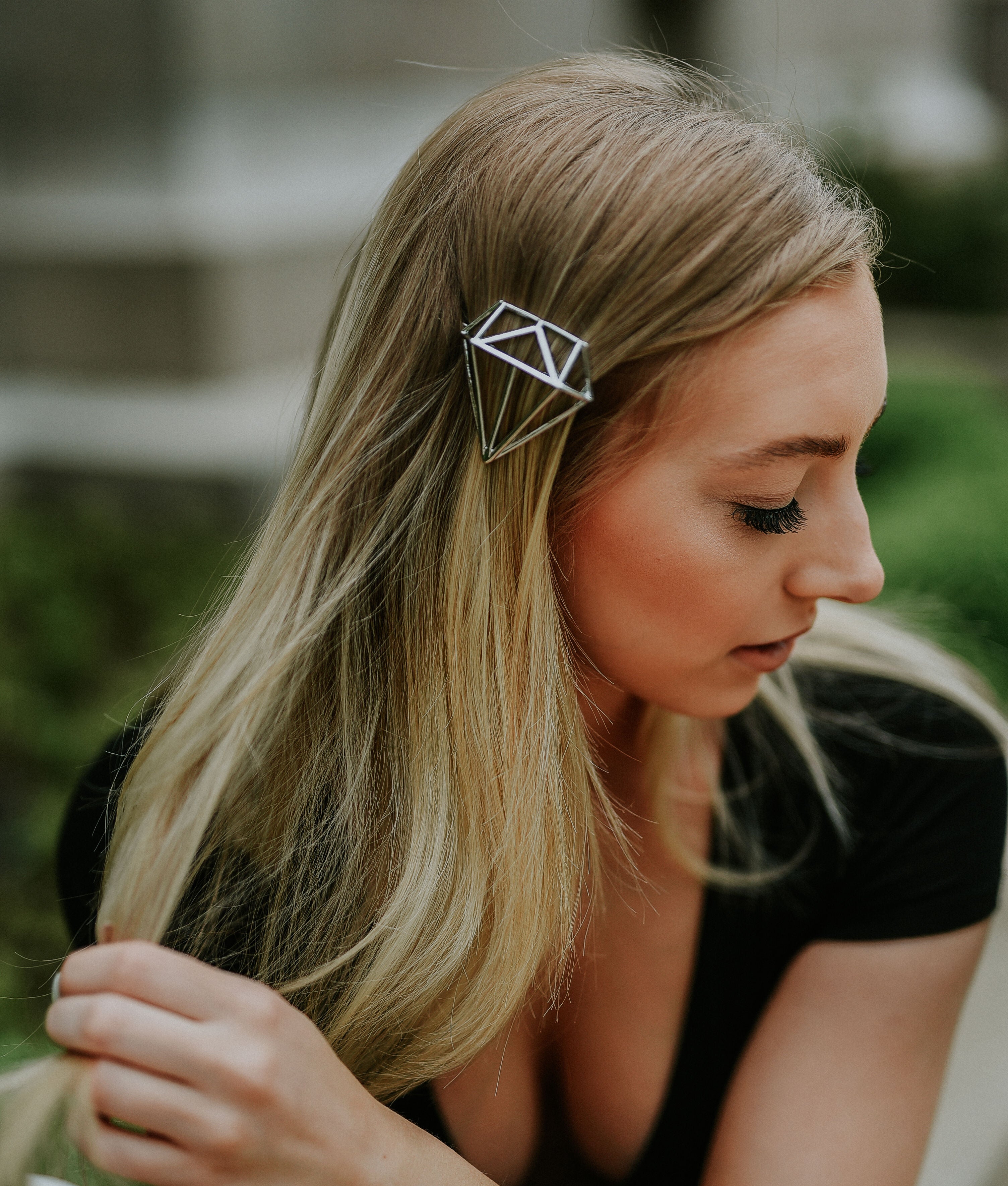 Mandy Minimalist Hair Clip - Gold