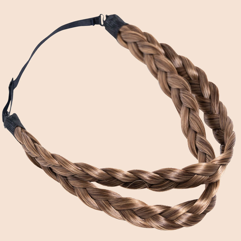 Double Lulu Two Strand - Braided Headband - Ashy Light Brown