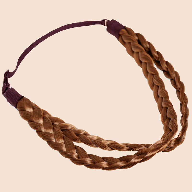 Double Lulu Two Strand for Kids - Braided Headband - Golden Red