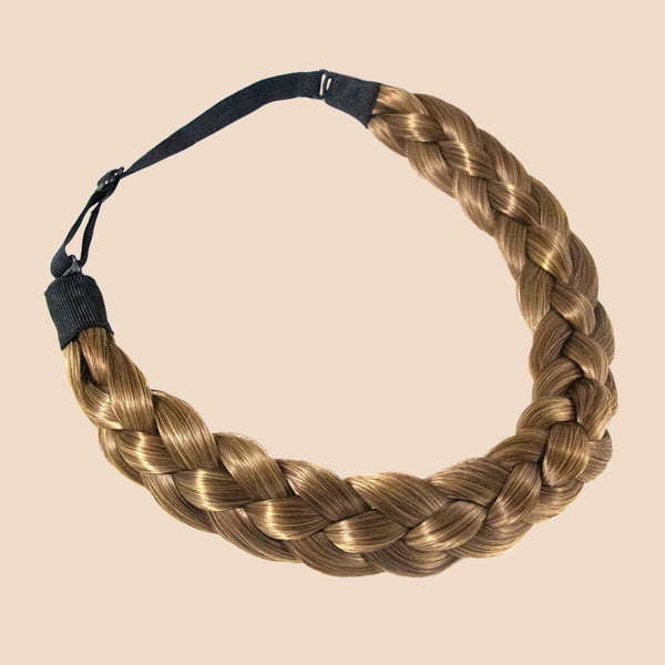 Evie Four Strand - Braided Headband - Ashy Light Brown
