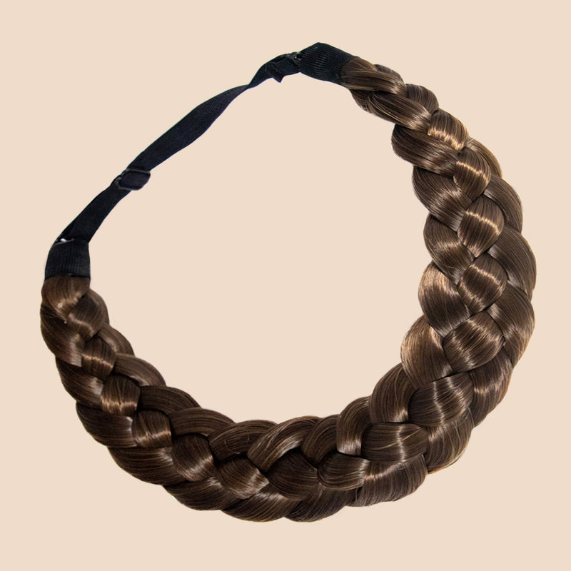 Evie Four Strand - Braided Headband - Brunette