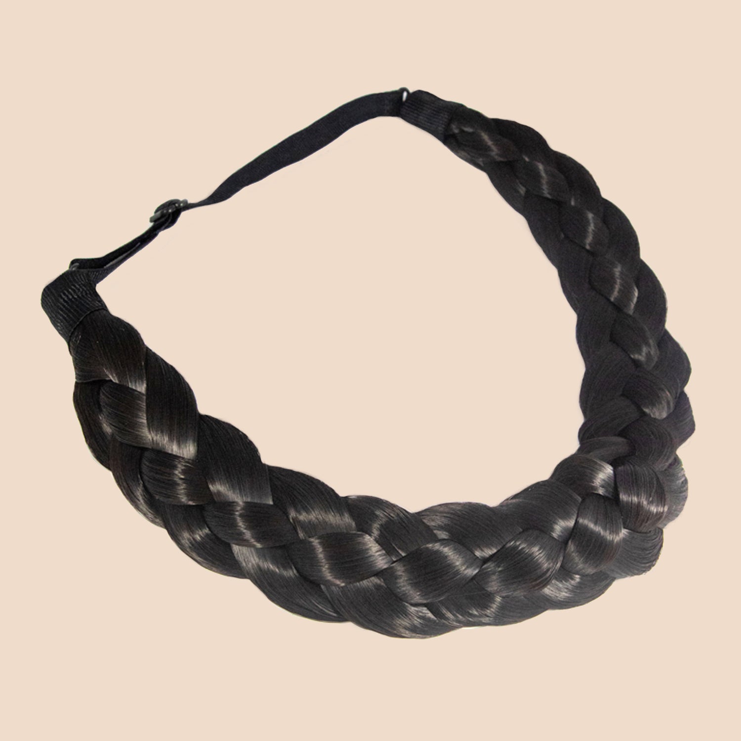 Evie Four Strand - Braided Headband - Dark Brown