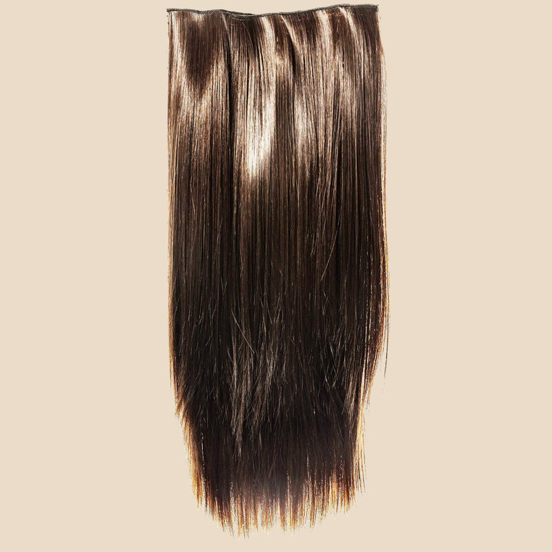 Katie U Clip Long Hair Extension - Ashy Light Brown
