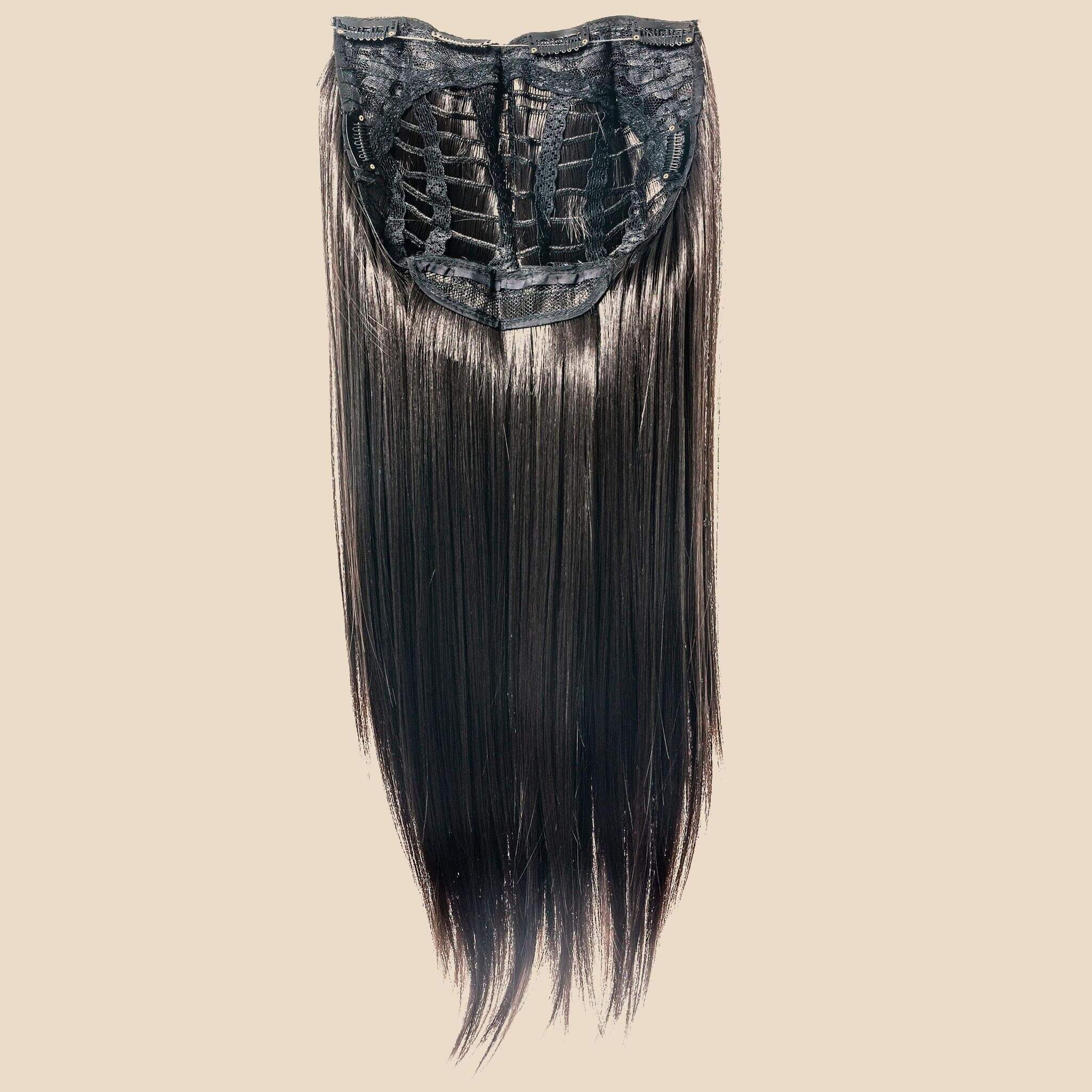 Katie U Clip Long Hair Extension - Dark Brown