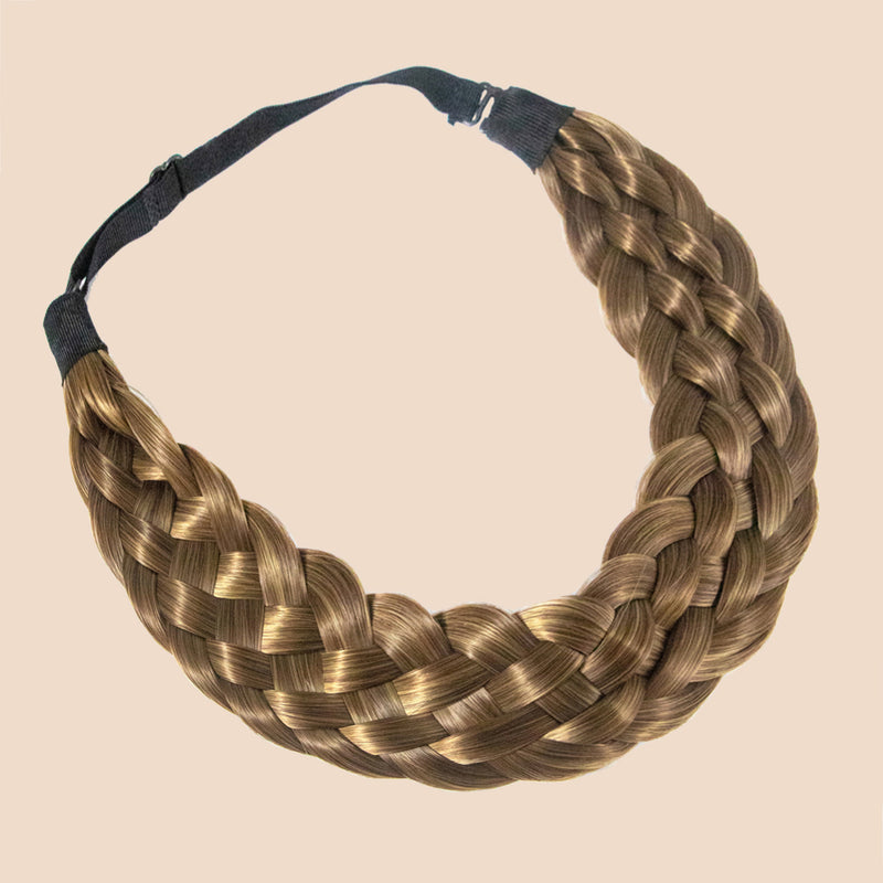 Farren Six Strand - Braided Headband - Ashy Light Brown